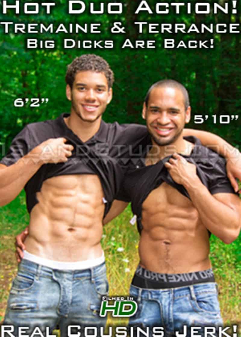 IslandStuds gay porn young hung jerking huge dicks sex pics Terrance Tremaine 010 gallery video photo - Hung real life cousins and roommates Terrance and Tremaine are back jerking their huge dicks