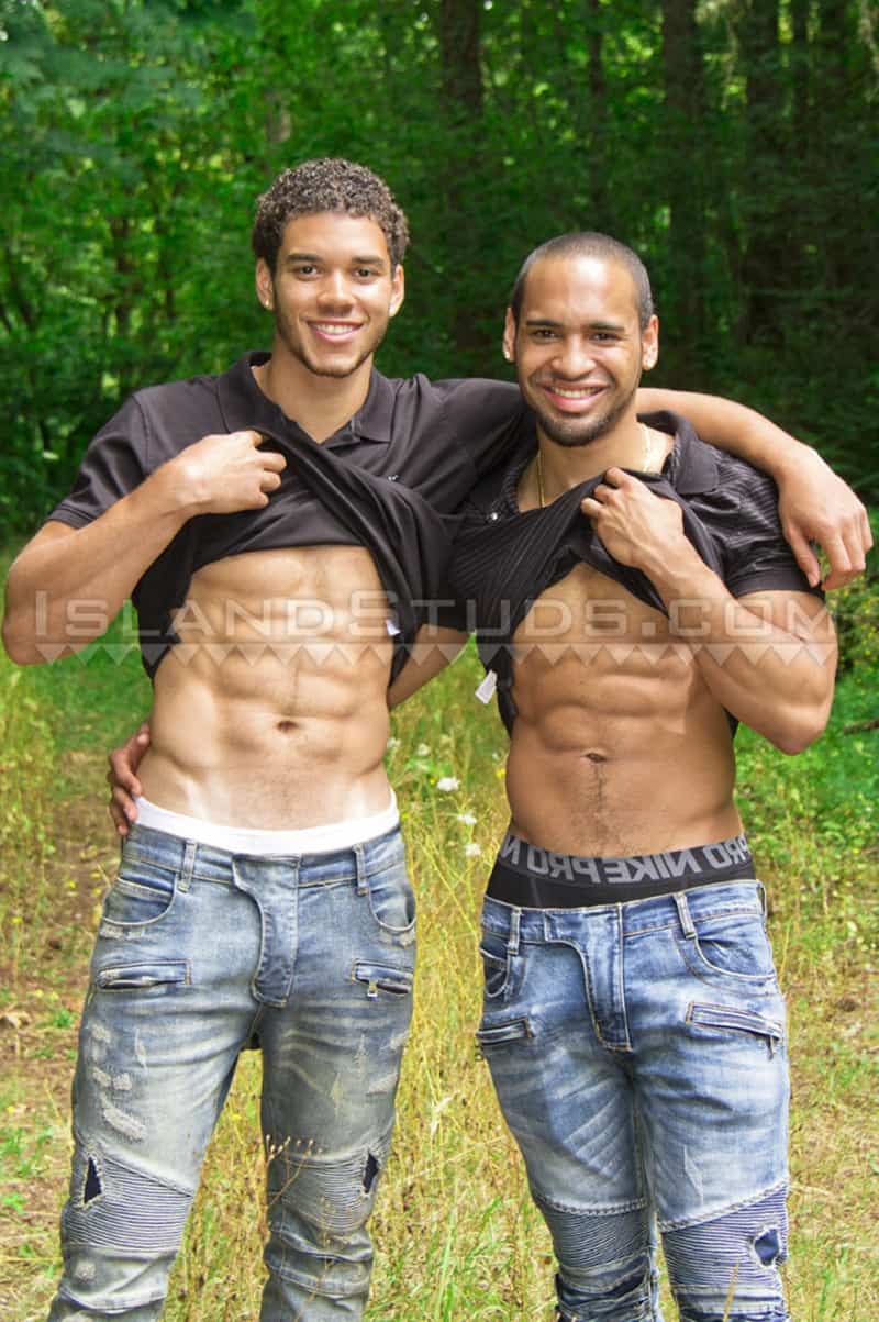 IslandStuds gay porn young hung jerking huge dicks sex pics Terrance Tremaine 022 gallery video photo - Hung real life cousins and roommates Terrance and Tremaine are back jerking their huge dicks