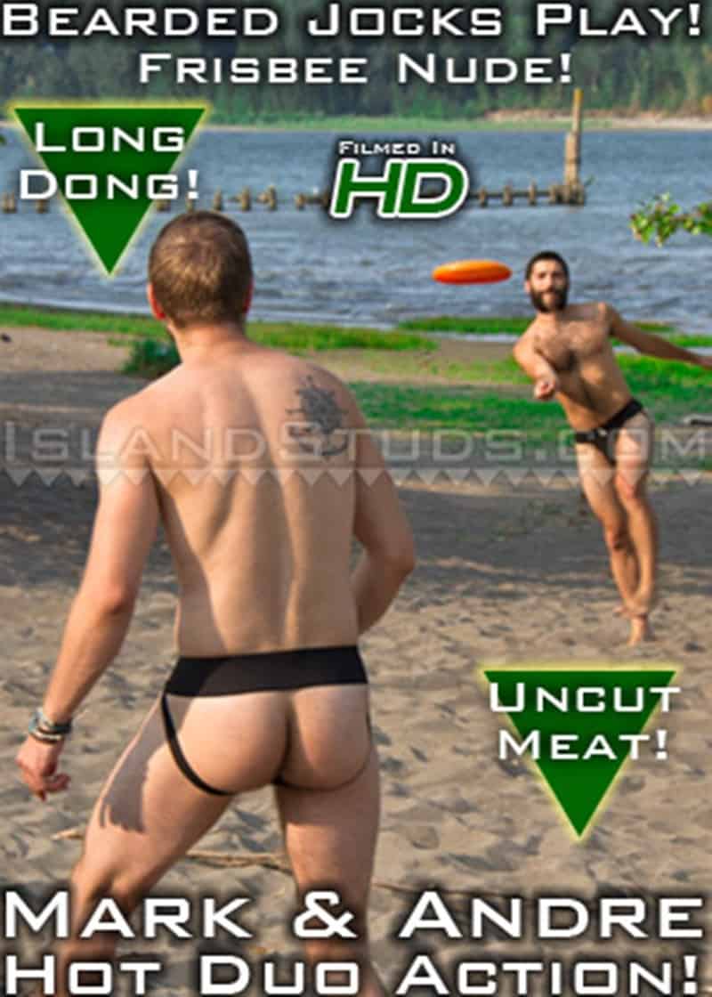 IslandStuds Beard hairy chest outdoor gay sex Oregon jocks uncut Andre furry cock Mark mutual jerk off 017 gallery video photo - Bearded totally hairy outdoor Oregon jocks uncut Andre and furry cock Mark in hot duo action