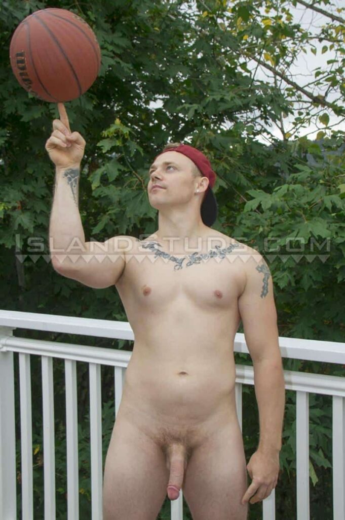 Big 8 inch dicked basketball player Greyson strips nude jerking out a huge cum load dripping down balls 0 gay porn pics 681x1024 - Big 8 inch dicked basketball player Greyson strips nude jerking out a huge cum load dripping down his balls